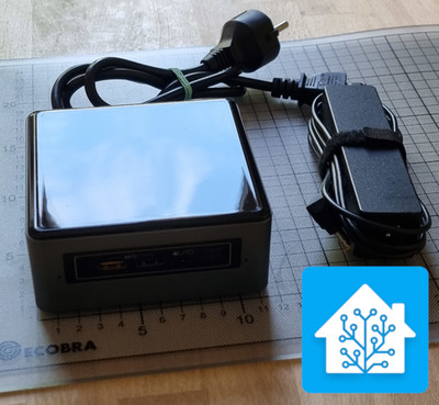 Proxmox Server mit Home Assistant: Intel NUC7JY | J4005 | 12 GB RAM | 512 GB SSD