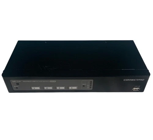 CONNECTPRO UD-14+ DVI-D KVM switch for One Monitor and Four Computers READ