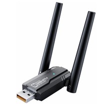 USB WiFi 6 Adapter Bluetooth 5.4 900Mbps Dual Band 5G/2.4G, 5dBi Antenna Win11