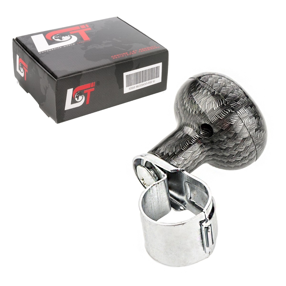 Car Steering Aid Steering Wheel Knob Control Knob 360° Carbon Look for CHEVROLET