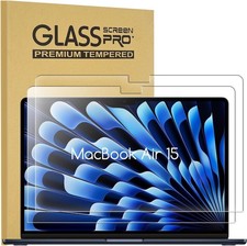 2 PACK- Tempered Screen Protector For Apple 2026 MacBook Air 15 inch M5/M4/M3/M2