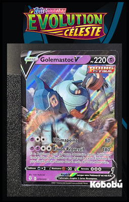 Pokemon Karte Golemastoc V 070/203 EB7 Himmlische Evolution 2
