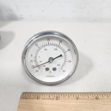 Marsh Compound Vacuum Pressure Gauge 0-400 Psi 30 Inhg 2.5 Dual Scale ...