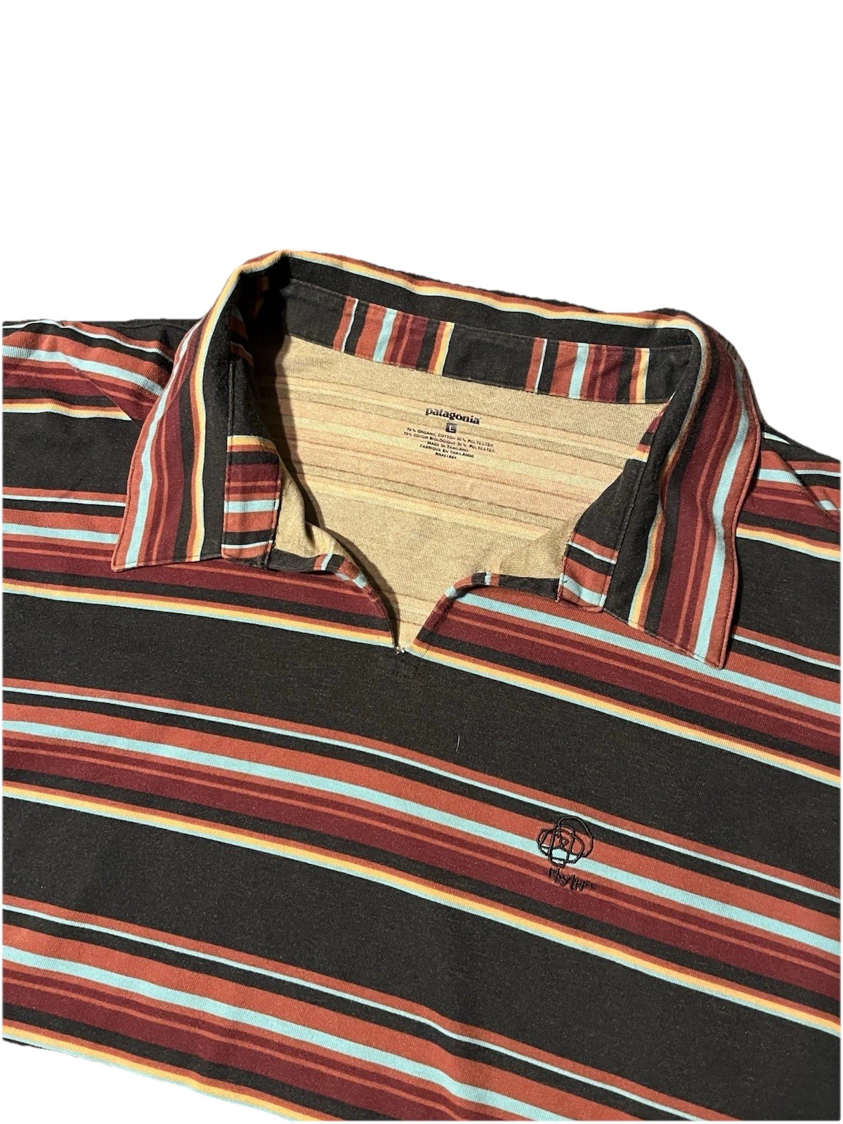 VTG Patagonia Rhythm Skipper Polo Shirt Mens Large Collared Southwestern Aztec