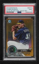 2018 Bowman Scouts' Top 100 Gold Refractor 16/50 Corbin Burnes PSA 9 MINT z0q