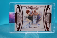 2023-24 Flawless Finishes Ruby Red Tony Parker HOF Auto /15  FF-TPK SPURS