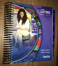 LEXIA LETRS BOOK VOLUME 1 TEXTBOOK UNITS 1-4 SPIRAL BOUND LOISA MOATS C TOLMAN