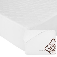 Bioweaves 100 Organic Cotton Mattress Pad Cover, GOTS Certified Cooling 300GS...