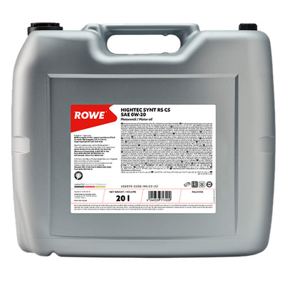 0W-20 Motoröl ROWE HIGHTEC SYNT RS C5 20L für BMW Mercedes Jaguar Opel Ford