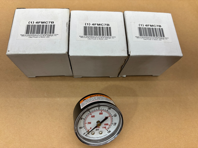 #ad Lot of 3x Grainger 4FMC7B Pressure Gauge 0 160 PSI $49.95