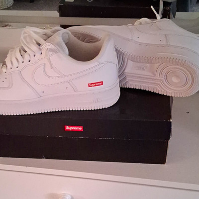 Nike Air Force 1 Low SP x Supreme Box Logo White 2020 CU9225-100