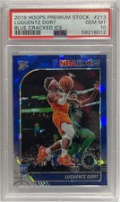 Luguentz Dort Rookie Cracked Ice Blue Hoops Premium Stock Basketball NBA 2019/20
