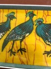 💥Unique Artwork Blue Hens On Batik Shang Hai Gallerie Gorgeous! 1 Day Ship!👍 — photo 3