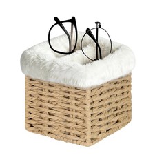 Glasses Holder, Rope Plush Lined Eyeglass Holder Stand 2 slots Eye-glasses St...