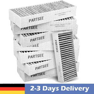 8x Aktivkohlefilter für 9001421821 9001563858 / Siemens Studioline 17004796