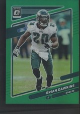 2021 Donruss Optic Green Refractor #12 Brian Dawkins Eagles 1/5