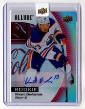 2023-24 Upper Deck Allure Auto Red Rainbow Rookie Vincent Desharnais Rookie Auto