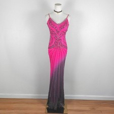 Y2K Silky Ombr  Beaded Fairy Prom Dress