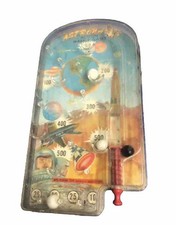 Wolverine Astronauts Toy Pinball Marble Game Vintage 9? Tall Works *as Is