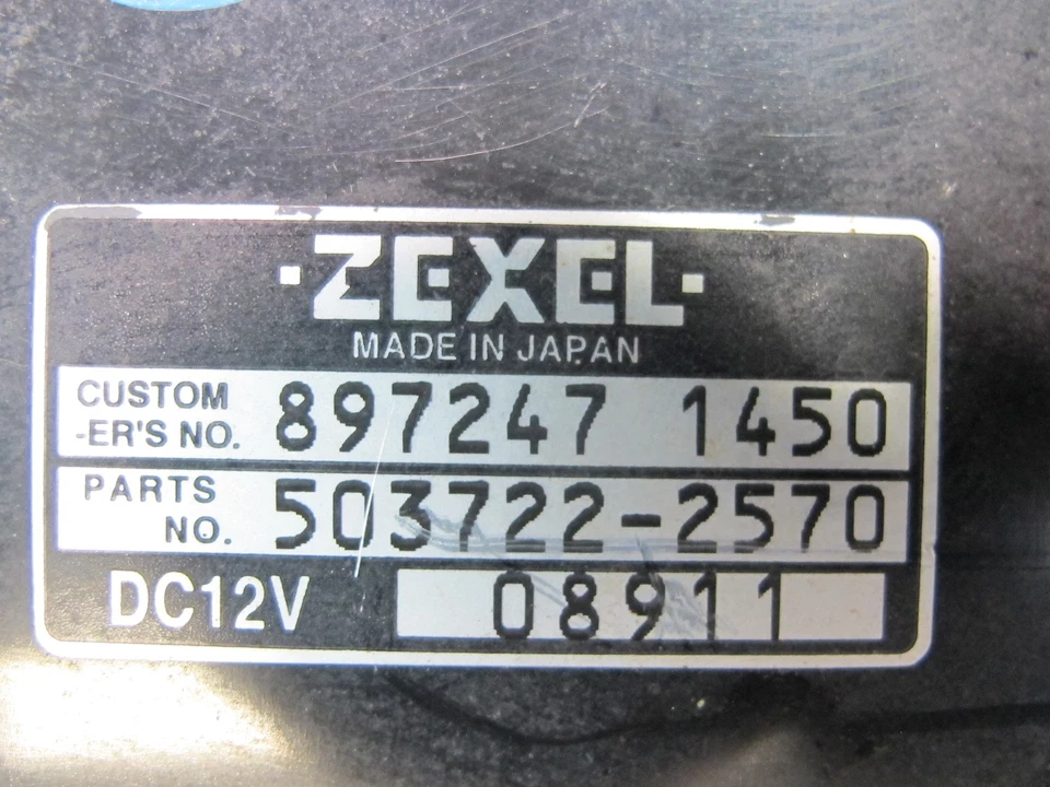 00-01 ISUZU VEHICROSS A/C AQUECEDOR PAINEL INTERRUPTOR DE CONTROLE CLIMÁTICO 8972471450 FABRICANTE DE EQUIPAMENTO ORIGINAL - Imagem 3 de 4