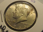 1968 D Kennedy Half Dollar, 40% Silver, Cieculated AU  #wd2