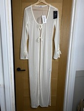 Chloe Monchamp x Na-kd Limited Edition White Mesh Cover Up BNWT Size S
