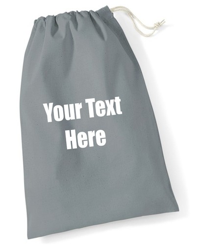 Personalised Printed Cotton stuff Rucksack School Bag Hiking Sports Unisex Bag - Picture 7 of 7