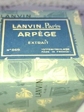 Vintage Lanvin Arpege Extrait No. 869 c.1/2 oz. Sealed Pure Parfum
