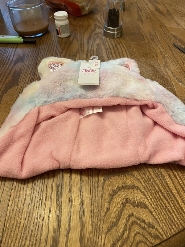 Warm Hat For Girl, Justice brand, New Faux Fur