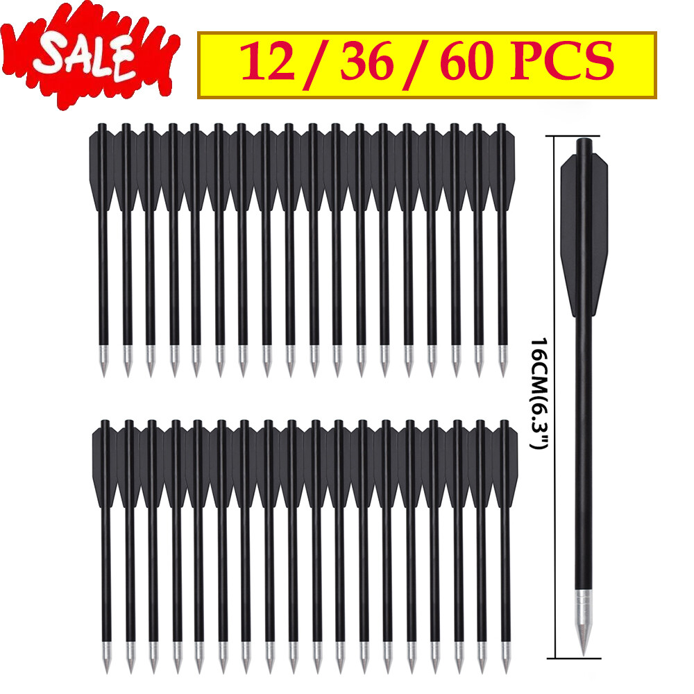 Bolts Plastic Arrows Archery Screw Tip Point Hunting，12/36/60x