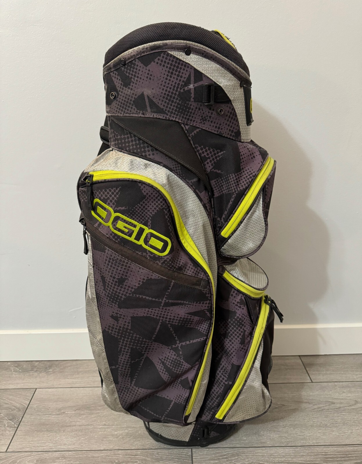 OGIO GIZA CART GOLF BAG 14WAY DIVIDERS TOP BLACK LIME GRAY eBay