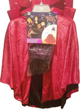 DISNEY PARKS HOCUS POCUS MARY SANDERSON COSTUME CAPE  PURPLE HEADBAND WIG NEW