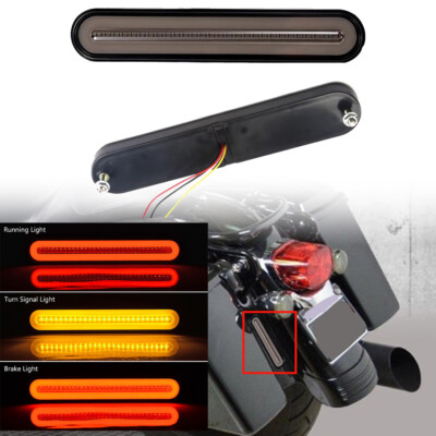 Dual Color LED Rod Lights For Motorcycles - Vertical Mount Tail Brake Turn Signal Lights
