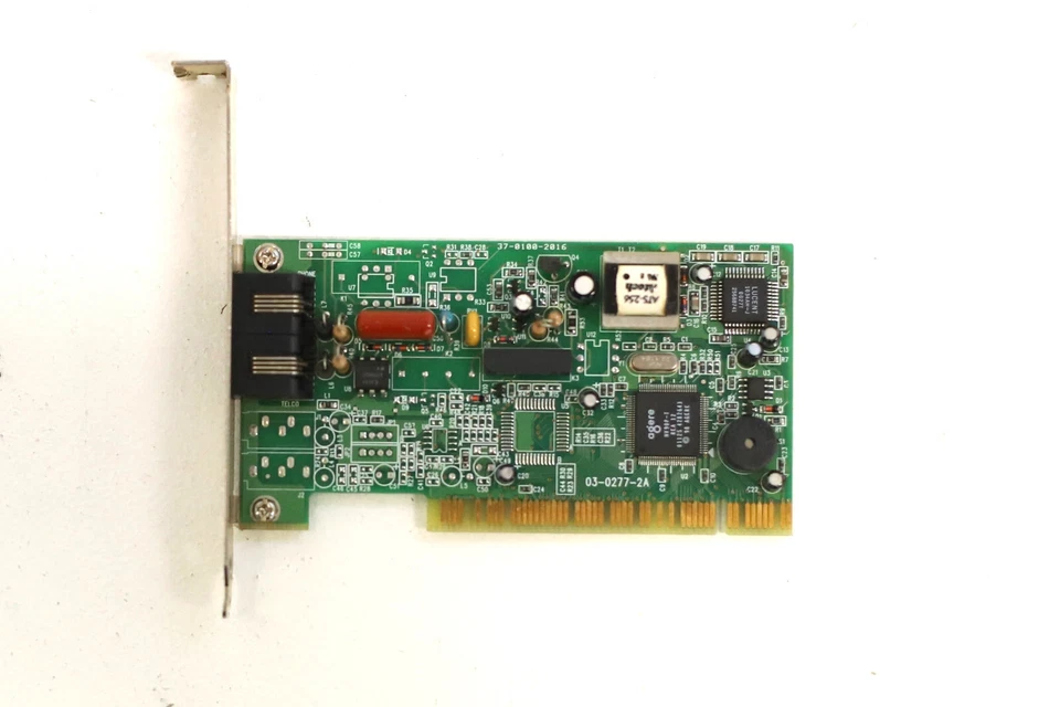 Action-Tec PC156019 Dual-Port High-Profile PCI Modem Card P/N: PM560LH Tested - Image 2 of 4