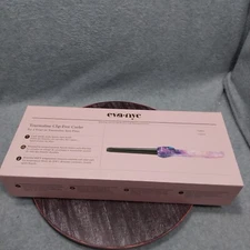 Eva NYC Tourmaline Clip-Free Curler 25-18 mm in Galaxy Print Tested See Photos