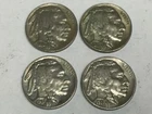 1935 & 1937  Buffalo Nickel group of 4  AU