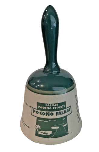 Caesars Pocono Palace Bell Porcelain Pocono Resorts PA Green Wilco Imports READ*