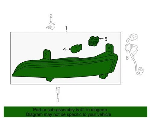 Original GM 2013-2017 Chevrolet Traverse luz señal de giro derecha estacionamiento 23305609 Foto 4 de 4
