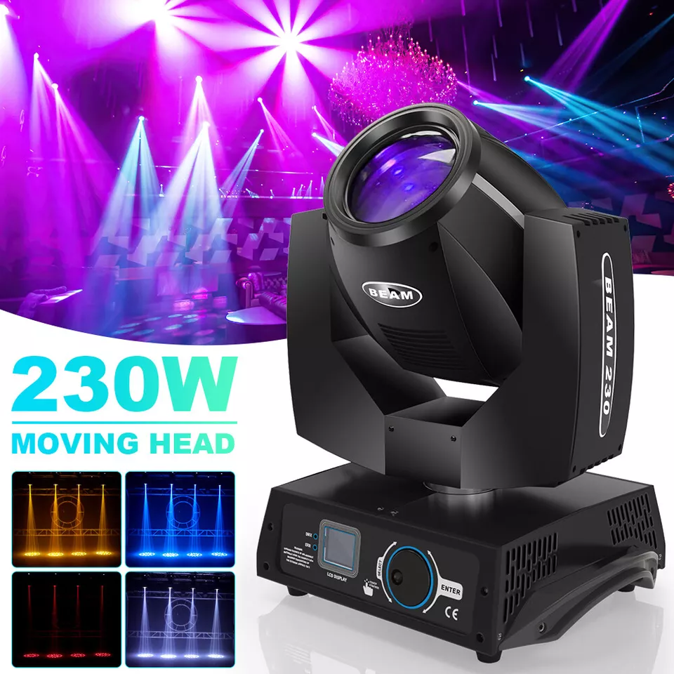 7R Beam 230W LED Moving Head Light DMX512 Strobe 17 Gobo DJ Disco Stage Lighting - Image 4 of 4