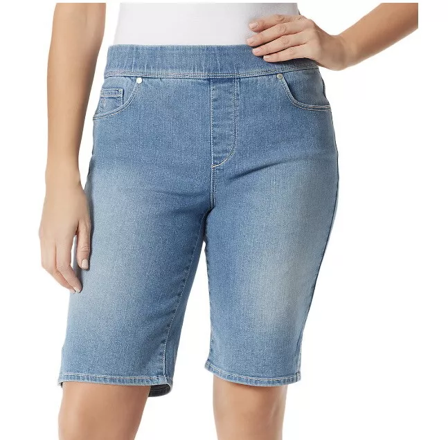Gloria vanderbilt hotsell denim bermuda shorts
