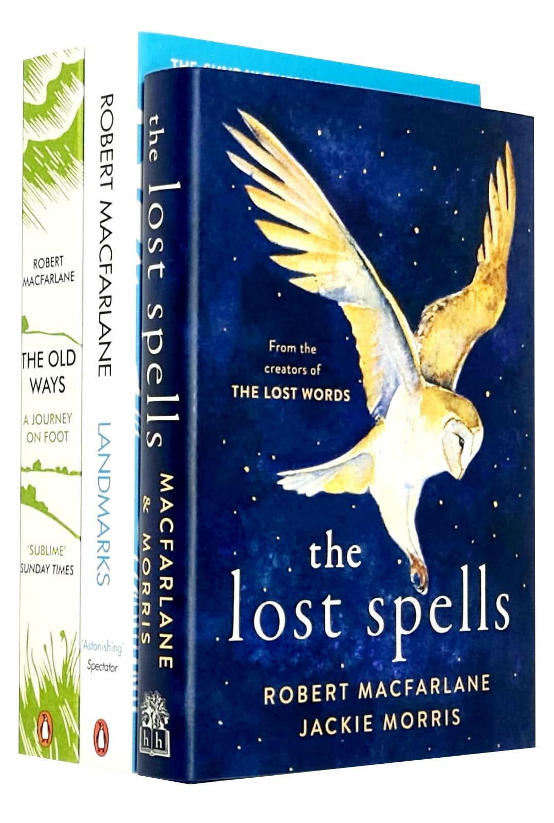 Robert Macfarlane 3 Books Collection Set (The Lost Spells, Landmarks) Paperback