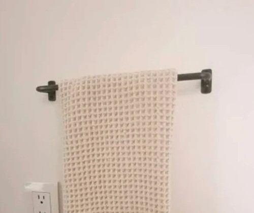 face fixing 12” inch solid brass hand towel rail rod old Style frount Wall Mount - Picture 2 of 7