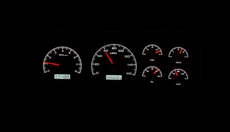 Dakota Digital 1995-98 Chevy GM Pickup Tamaño Completo Kit de Calibre Analógico VHX-95C-PU-K-W Foto 4 de 4