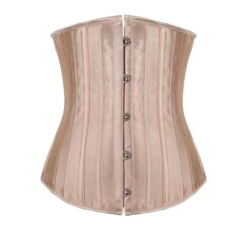 Women 24 Double Steel-Boned Longline Heavy Duty Waist Training Corsets Shaper