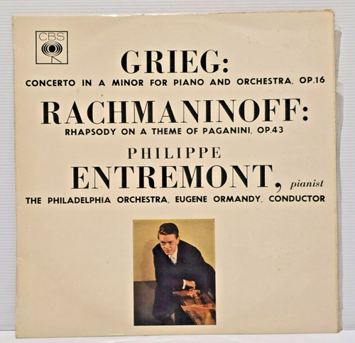 GREIG CONCERTO IN A MINOR RACHMANINOFF ENTREMONT PHILADELPHIA ORCHESTRA VINYL - 第 1/6 張圖片
