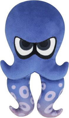 Sanei Boeki Splatoon3 All Star Collection Octopus Blue S Plush Toy Height 22cm