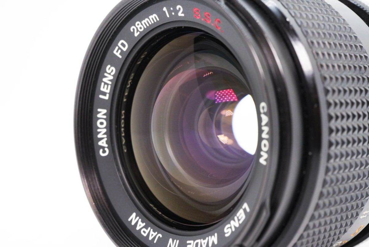 Near MINT+] Canon FD 28mm F2 S.S.C. Wide Angle MF Lens for