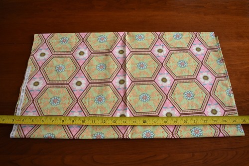19" Long, Green & Pink Floral Quilt Cotton, Art Gallery/"Girly Girl", N2226 - Picture 3 of 5