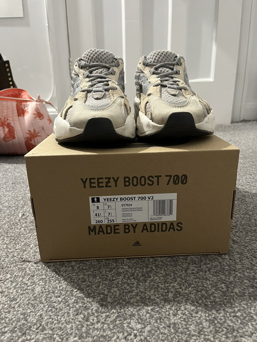 Size UK adidas Yeezy Boost 700 V2 Cream