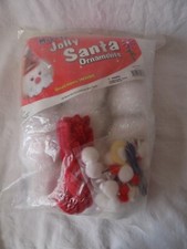 Group Pack of Christmas Jolly Santa decorations/ornaments - kit makes 12